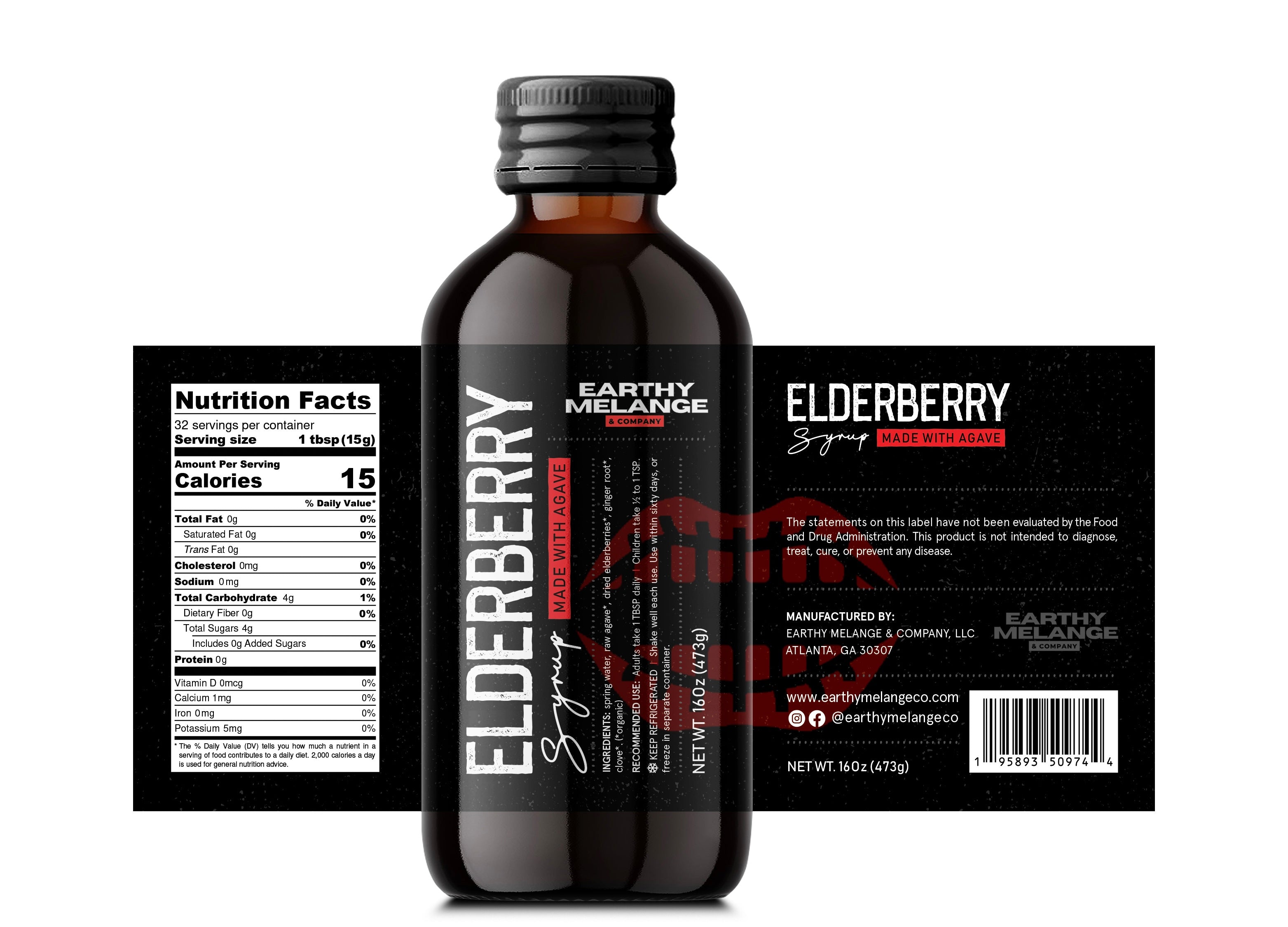 16 Oz. Elderberry Syrup